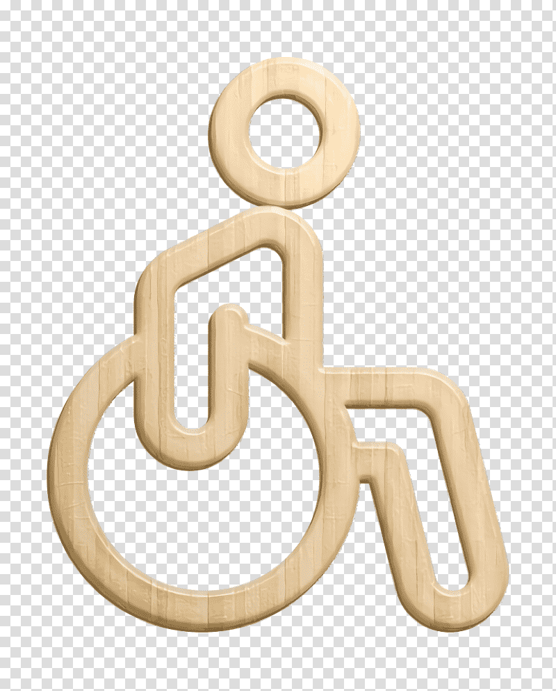 Physiotherapy icon Disability icon Wheelchair icon, Meter, Symbol, Brass, Material transparent background PNG clipart