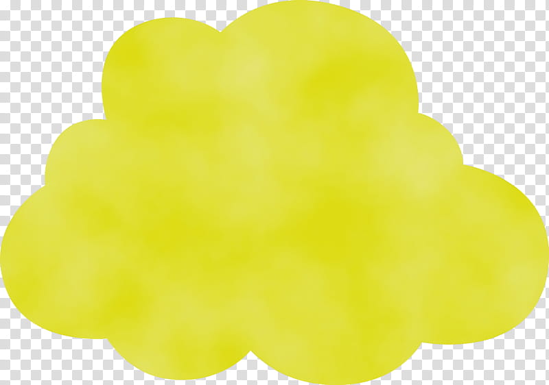 yellow, Cartoon Cloud, Watercolor, Paint, Wet Ink transparent background PNG clipart