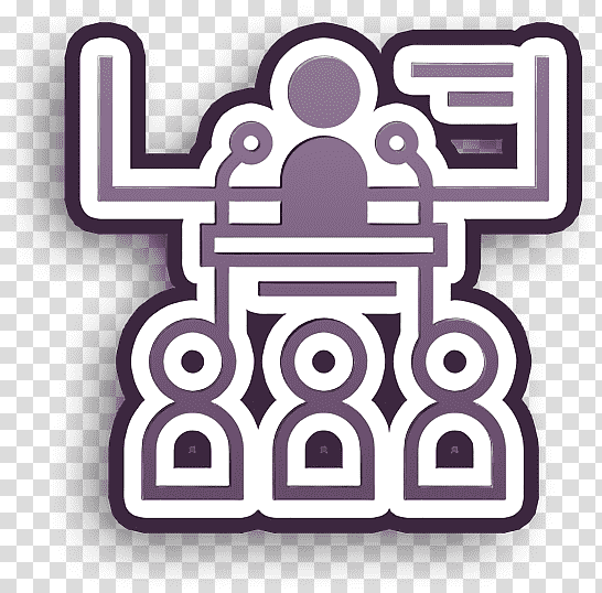 Corporate development icon Conference icon Group icon, Symbol, Icon Pro Audio Platform, Line, Meter, Purple, Mathematics transparent background PNG clipart