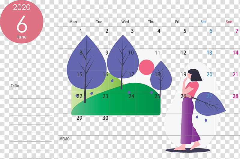 June 2020 Calendar 2020 Calendar, Text, Cartoon, Line, Diagram, Animation transparent background PNG clipart