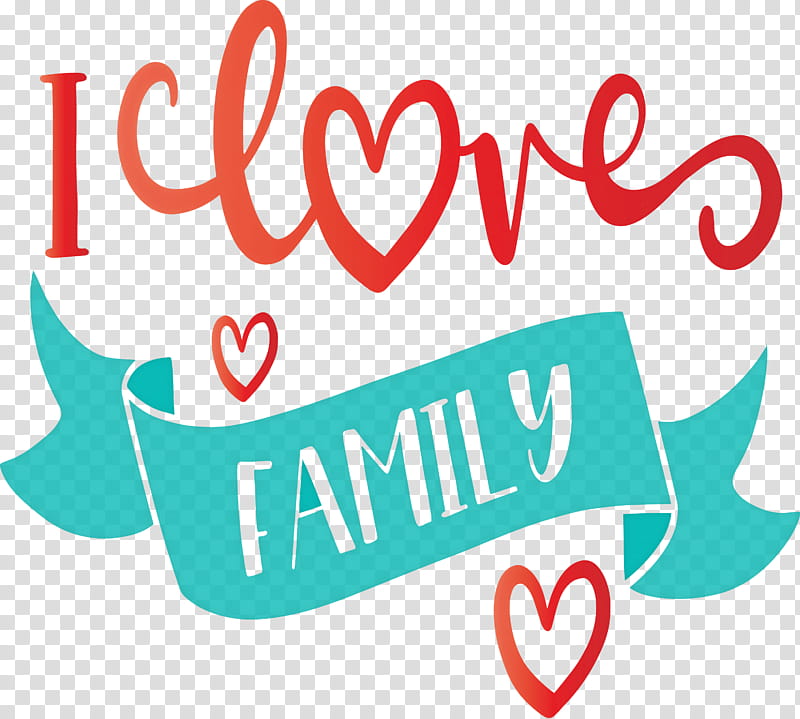 Family Day I Love Family, Text, Line, Logo transparent background PNG clipart