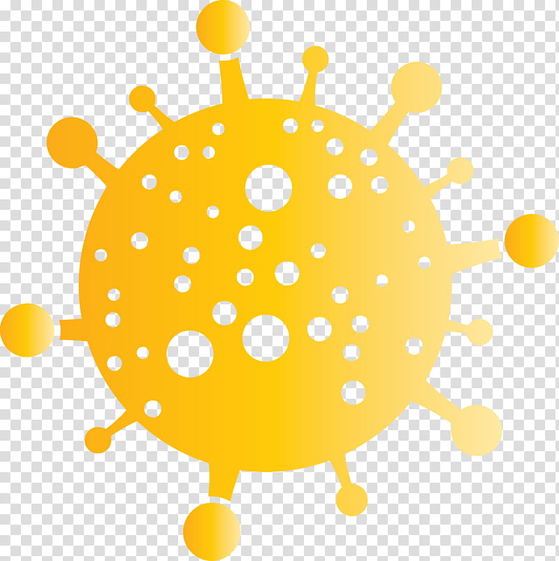 Bacteria germs virus, Yellow, Circle transparent background PNG clipart