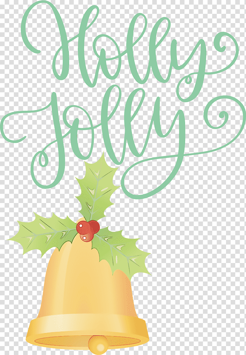 cricut craft silhouette logo scrapbooking, Holly Jolly, Christmas , Watercolor, Paint, Wet Ink, Monogram transparent background PNG clipart