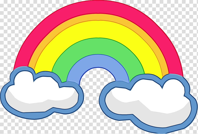 Rainbow Drawing, Cartoon, Rainbow , Meteorological Phenomenon, Cloud, Circle transparent background PNG clipart