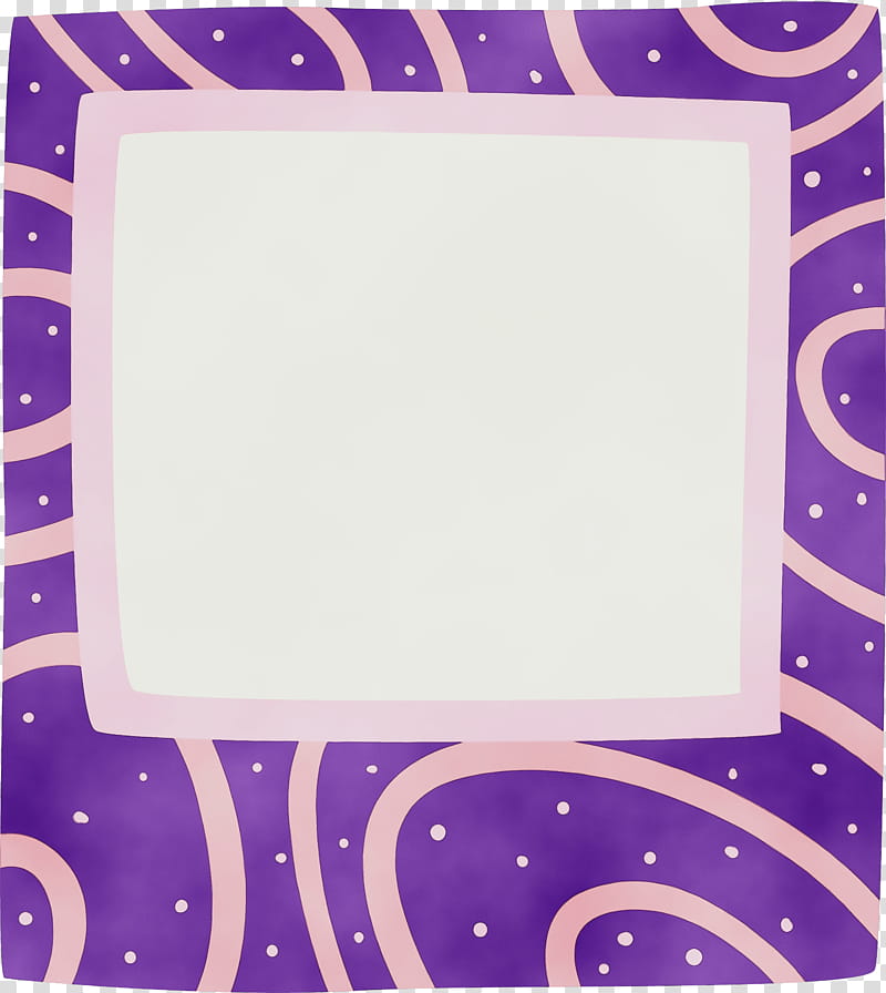 frame, Cartoon Frame, Cartoon Frame, Watercolor, Paint, Wet Ink, Purple, Square Meter transparent background PNG clipart