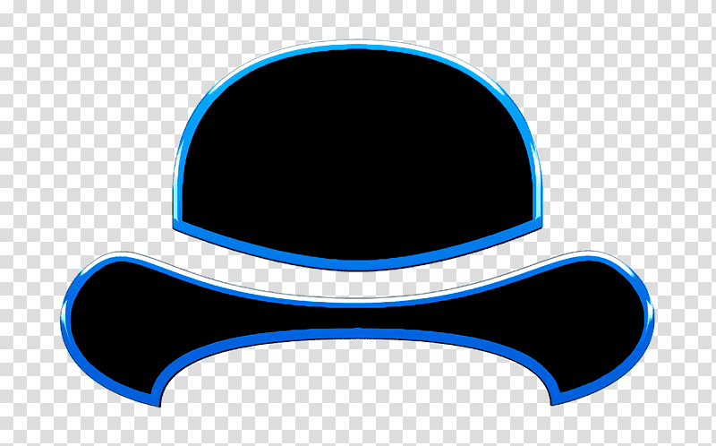 Bowler icon fashion icon Bowler hat icon, Symbol, Chemical Symbol, Line, Meter, Headgear, Microsoft Azure transparent background PNG clipart