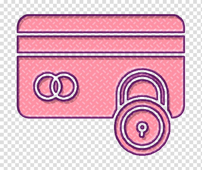 Secure payment icon Password icon Cyber icon, Pink, Line, Circle transparent background PNG clipart