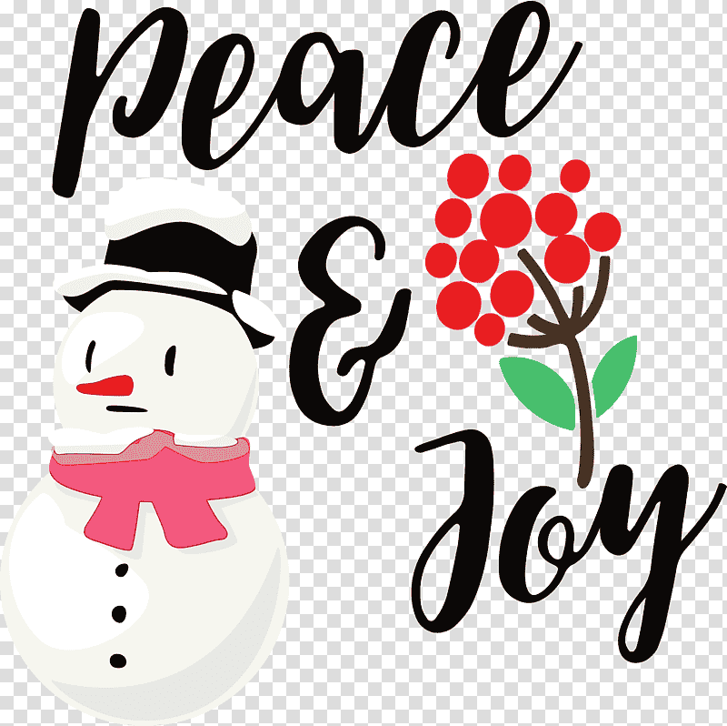 cartoon calligraphy peace text data, Peace And Joy, Watercolor, Paint, Wet Ink, Cartoon transparent background PNG clipart