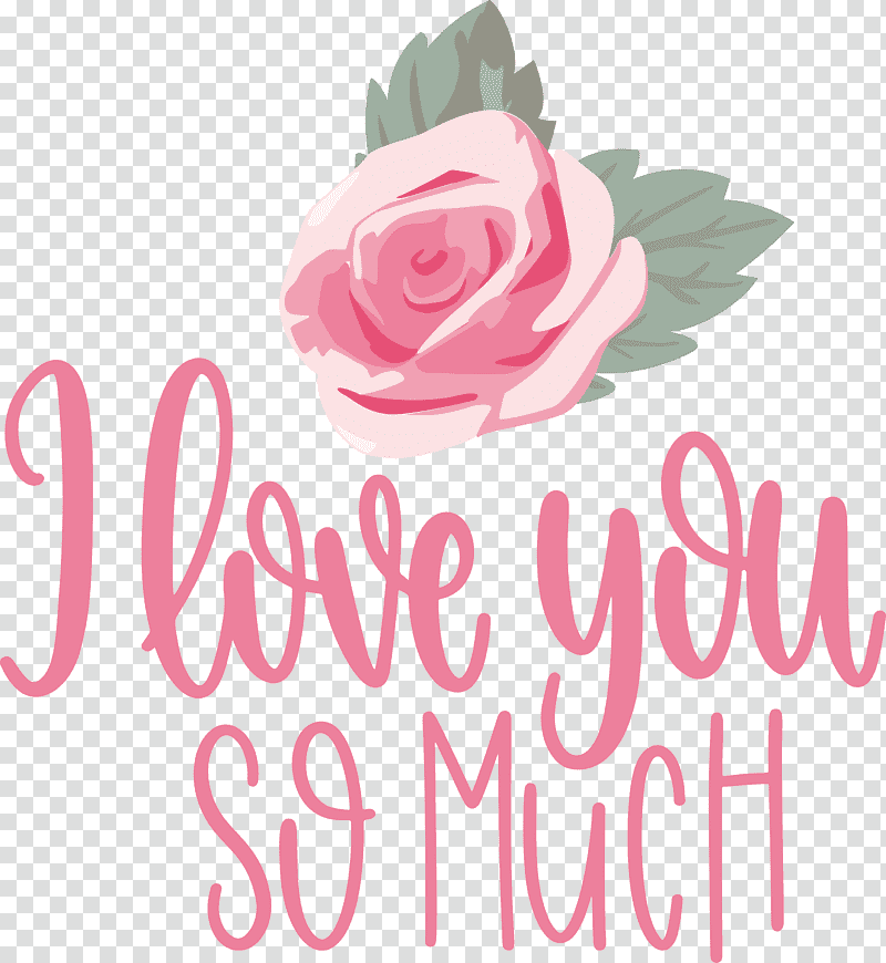 I Love You So Much Valentines Day Love, Floral Design, Garden Roses, Cut Flowers, Petal, Rose Family, Logo transparent background PNG clipart