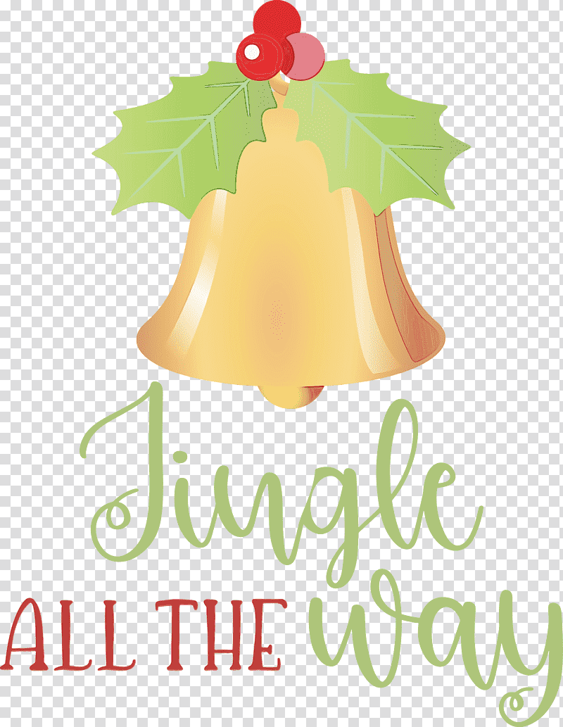 Christmas ornament, Jingle All The Way, Christmas , Watercolor, Paint, Wet Ink, Leaf transparent background PNG clipart