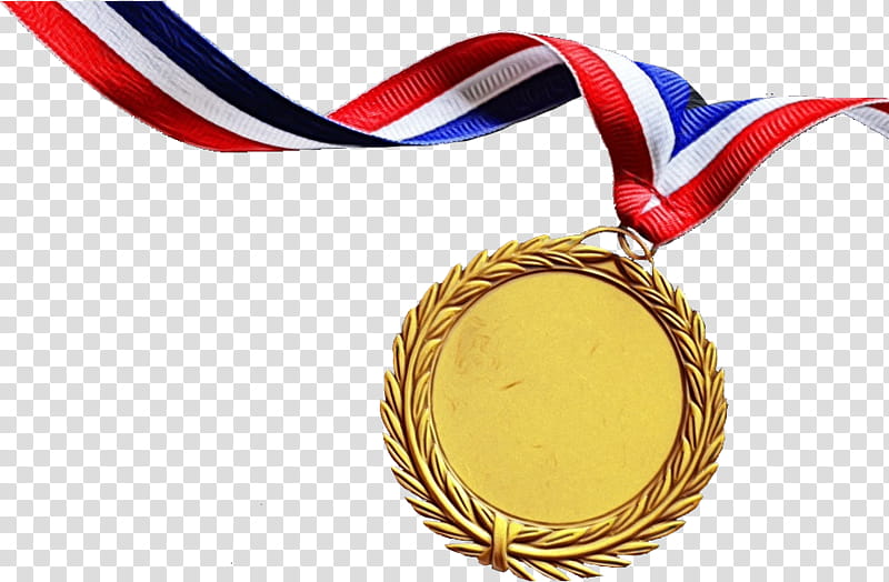 Gold medal, Watercolor, Paint, Wet Ink, Bronze Medal, Silver Medal, Running, Sports Field transparent background PNG clipart
