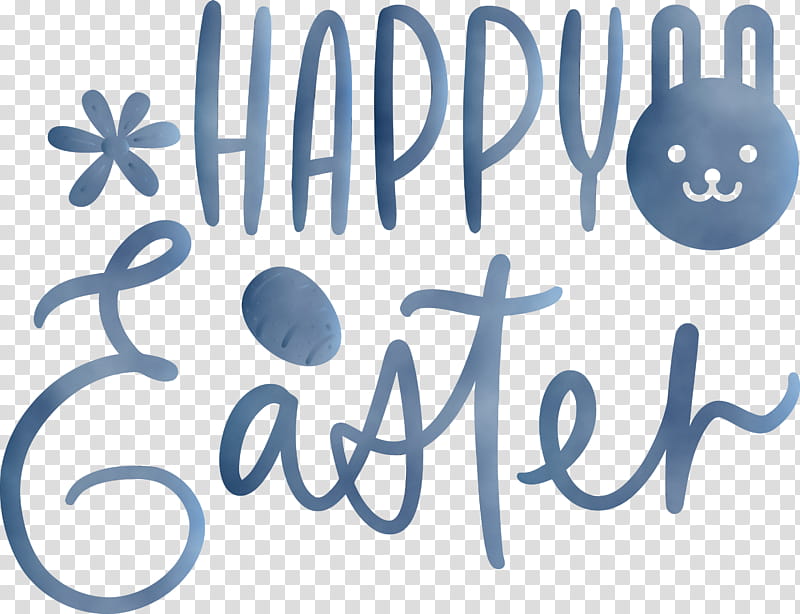 font text calligraphy smile, Easter Day, Easter Sunday, Happy Easter, Watercolor, Paint, Wet Ink transparent background PNG clipart