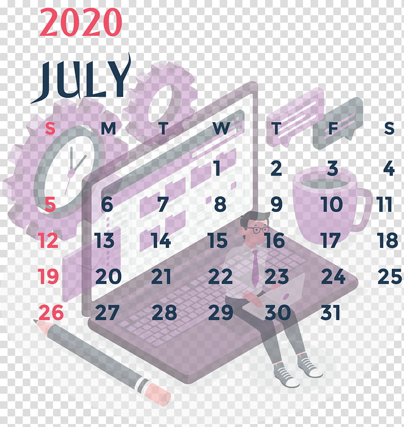 July 2020 Printable Calendar July 2020 Calendar 2020 Calendar, Project Management, Planning, Resource, Business, Quality, Project Management Office, Project Management Information System transparent background PNG clipart