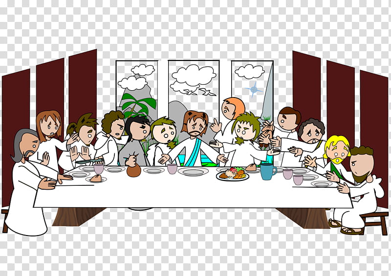 Table, Cartoon, Team, Behavior, Human, Bartender, Meal transparent background PNG clipart