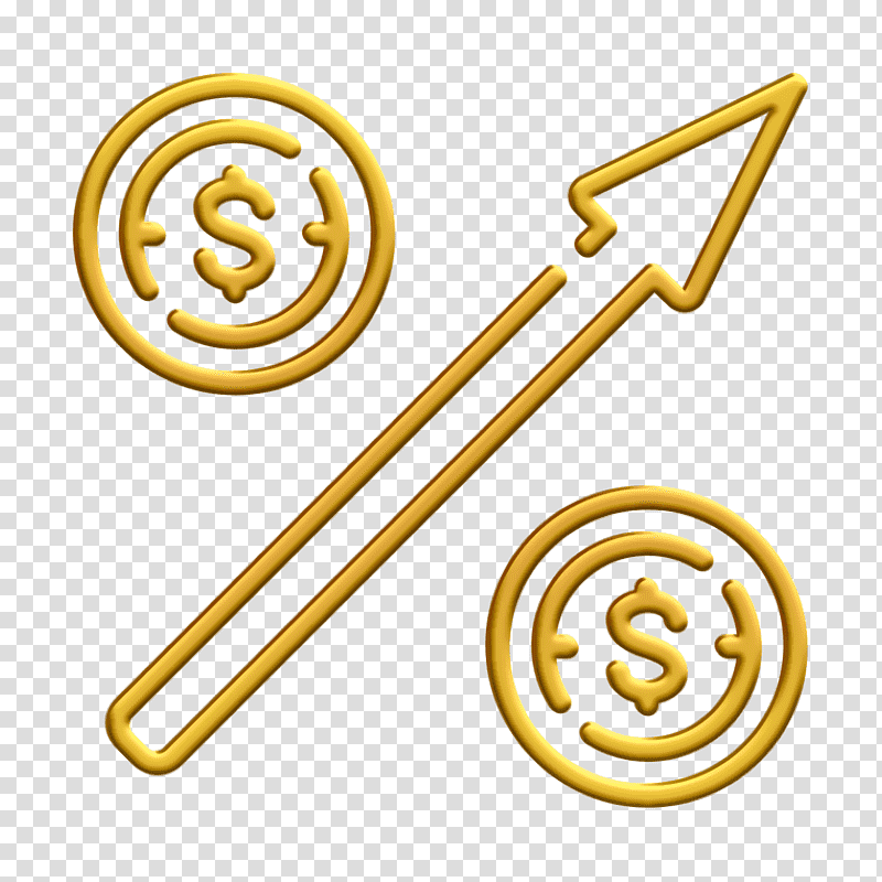 Percent icon Interest icon Investment icon, Yellow, Icon Pro Audio Platform, Meter, Number, Line, Akishima transparent background PNG clipart