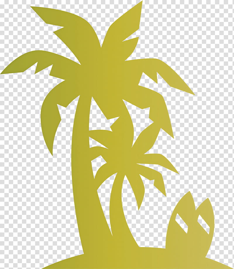 Palm tree beach tropical, Palm Trees, Leaf, Watercolor Painting, California Palm, Plant Stem, Arecales, Fan Palms transparent background PNG clipart