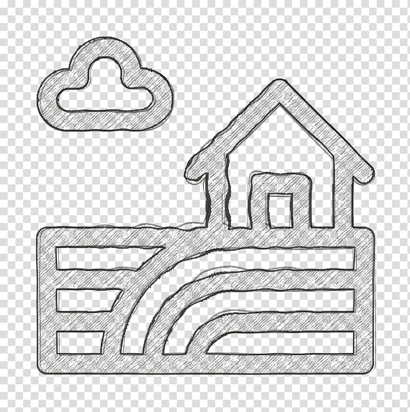 Farm icon Field icon Landscapes icon, Line Art, Angle, Meter, Area, Hm transparent background PNG clipart