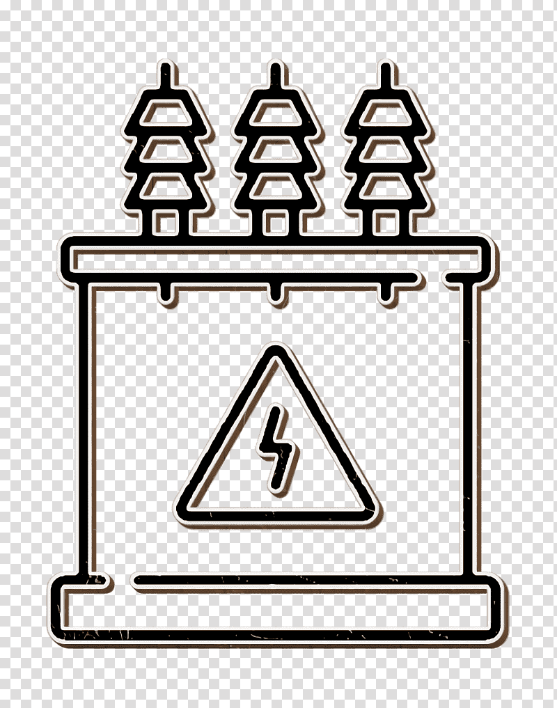 Electrician tools and elements icon Transformer icon Power icon, Electricity, Electrical Cable, Electric Power System, Electric Power Transmission, Solar Power, Power Station transparent background PNG clipart