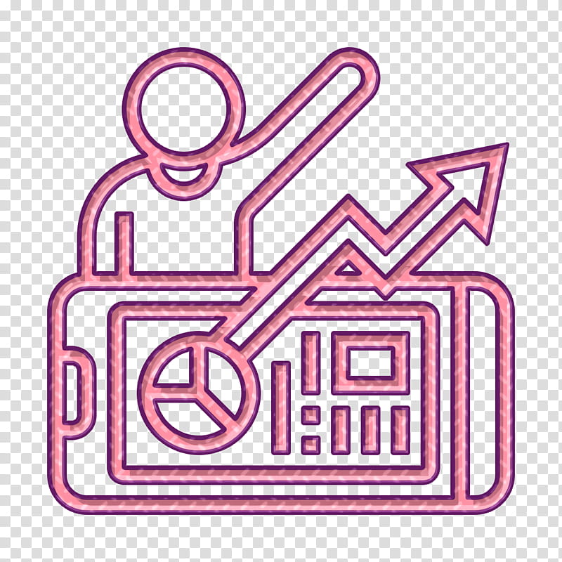 Business icon Benefit icon Business Management icon, Logo, Pink M, Line, Area, Meter transparent background PNG clipart