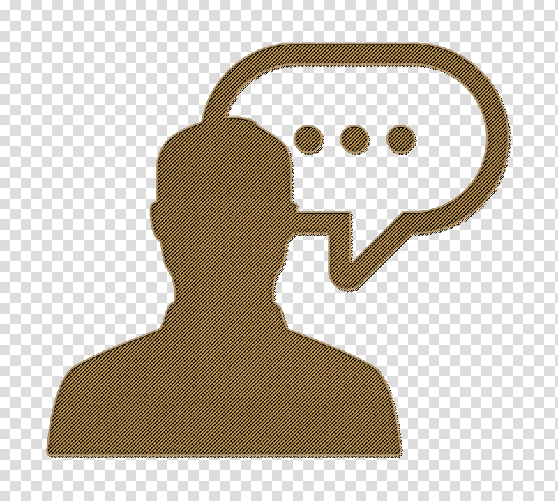 people icon Man with speech bubble icon Talking icon, Speak Icon, Speech Balloon, Online Chat, Conversation, Dialogue, Emoji transparent background PNG clipart