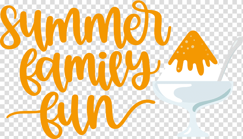 Summer Family Fun Summer, Summer
, Logo, Calligraphy, Yellow, Line, Meter transparent background PNG clipart