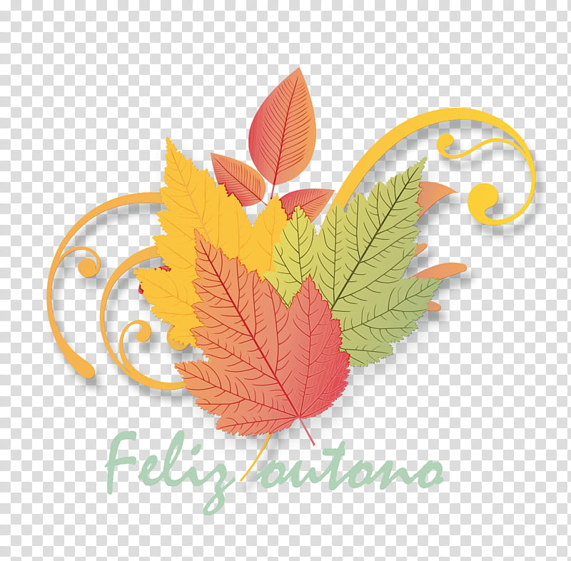 Maple leaf, Hello Autumn, Welcome Autumn, Hello Fall, Welcome Fall, Watercolor, Paint, Wet Ink transparent background PNG clipart