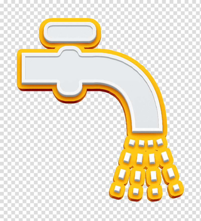 Tools and utensils icon Plumber icon Ecologicons icon, Water Tap Icon, Symbol, Yellow, Chemical Symbol, Meter, Line transparent background PNG clipart