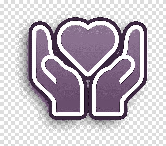 Charity icon Miscellaneous icon Care icon, Care Icon, Heart, Lavender, M095 transparent background PNG clipart