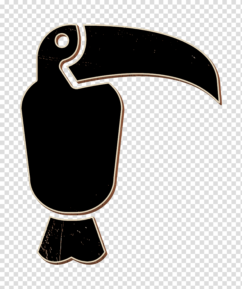 Toucan icon Brazilian icons icon Toucan tropical bird icon, Animals Icon, Toucans, Reptiles, Birds, Whitethroated Toucan, Black And White transparent background PNG clipart