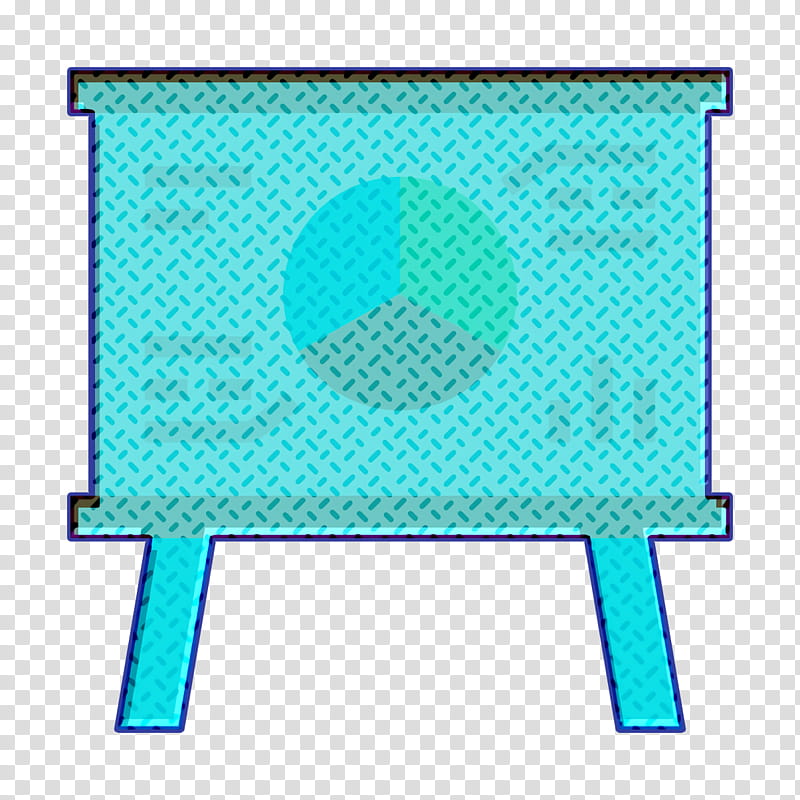 Strategy icon Board icon Presentation icon, Turquoise, Line, Area, Meter, Table transparent background PNG clipart