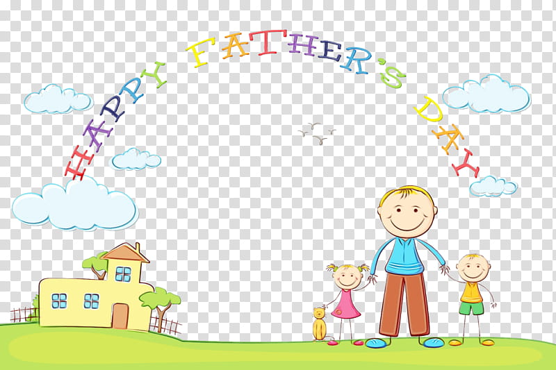 Father's Day, Watercolor, Paint, Wet Ink, Royaltyfree, Fathers Day, Daughter transparent background PNG clipart