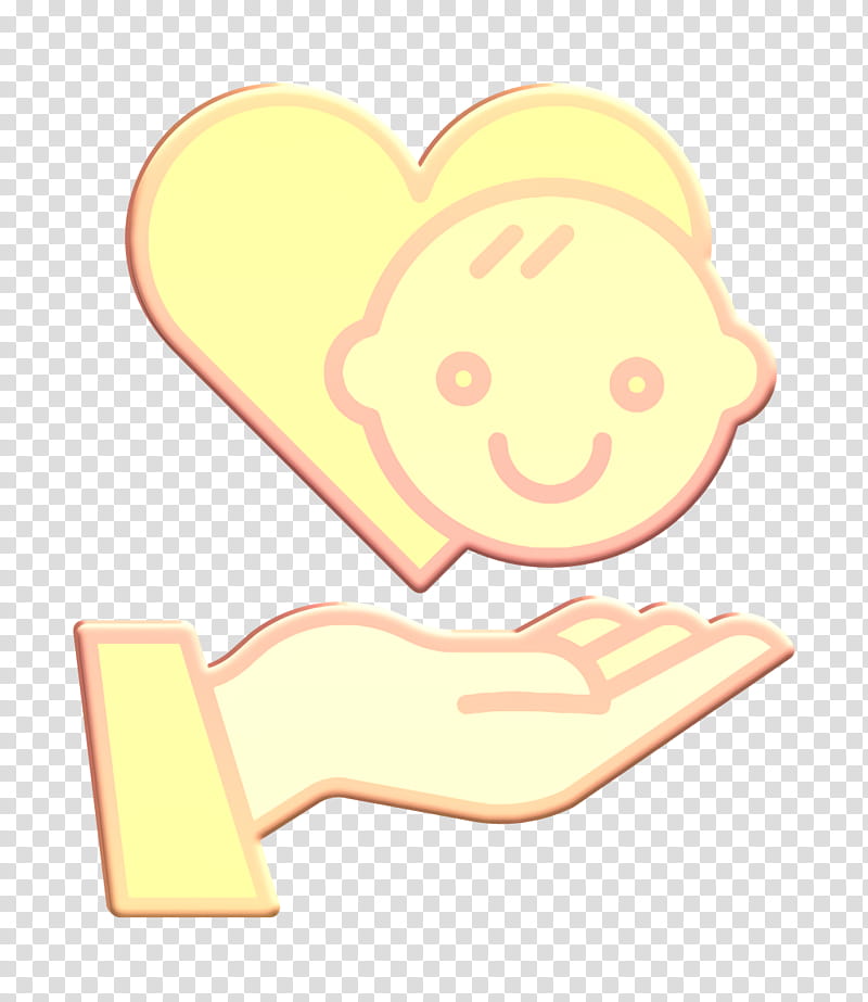 Life insurance icon Insurance icon Care icon, Care Icon, Human Body, Cartoon, Character, Yellow, Heart, Joint transparent background PNG clipart