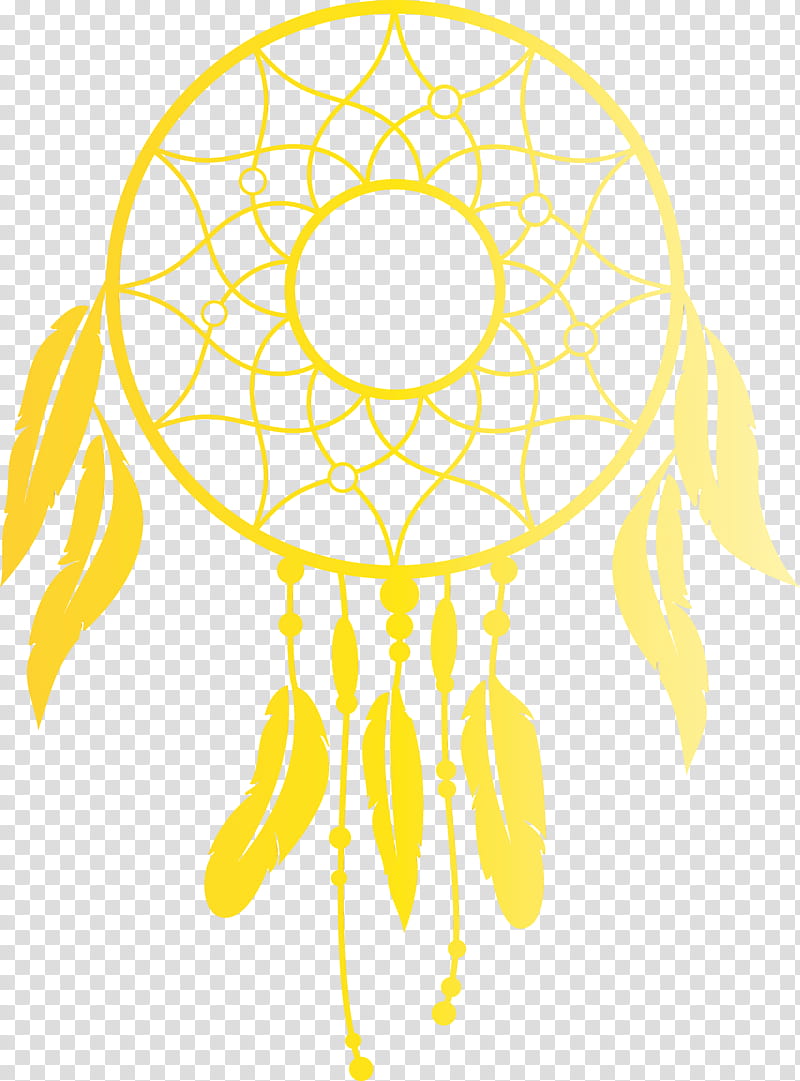 decal flower pattern yellow dreamcatcher, Dream Catcher, Watercolor, Paint, Wet Ink, Lunchbox, Meter, Leaf transparent background PNG clipart