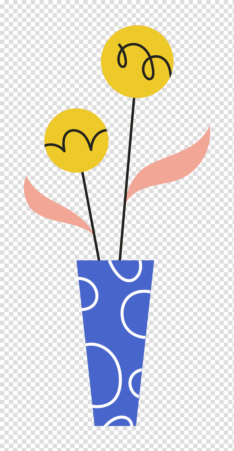 yellow line meter smiley flower, Sticker, Cartoon, , Geometry, Mathematics transparent background PNG clipart