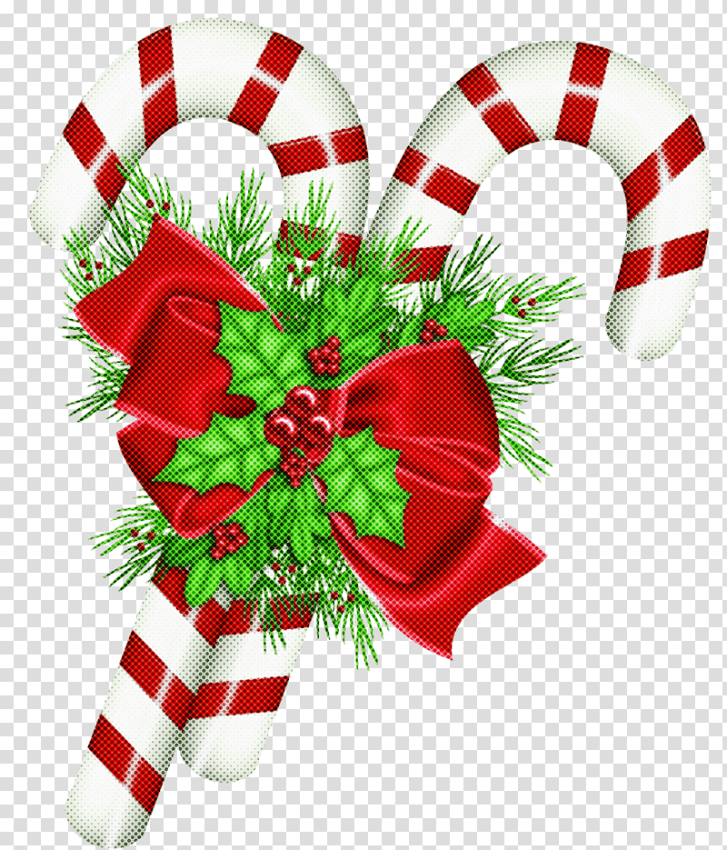 Candy cane, red and white candy cane, Ribbon Candy, Lollipop, Christmas Day, Polkagris, Dessert, Confectionery Store transparent background PNG clipart