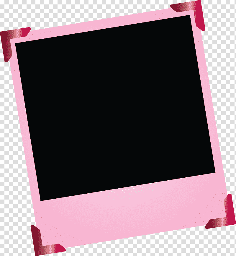 Polaroid Frame, Laptop Part, Computer Monitor, Rectangle, Frame, Multimedia, Meter transparent background PNG clipart