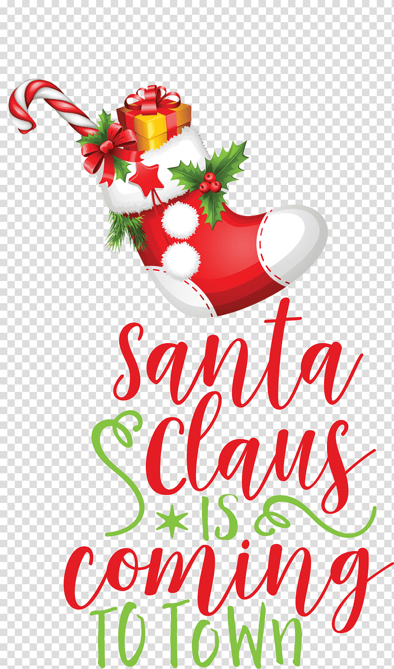 Santa Claus is coming Santa Claus Christmas, Christmas , Christmas Day, Christmas Ornament, Christmas Tree, Holiday Ornament, Floral Design transparent background PNG clipart