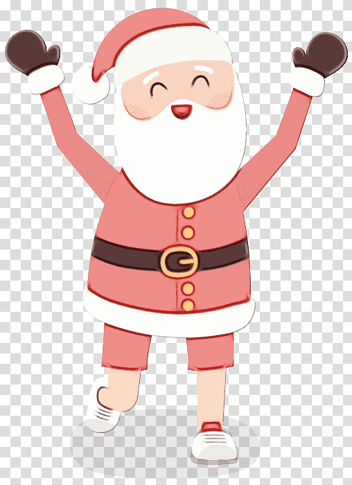 Santa Claus, Watercolor, Paint, Wet Ink, Cartoon, Joint, Christmas Ornament M transparent background PNG clipart