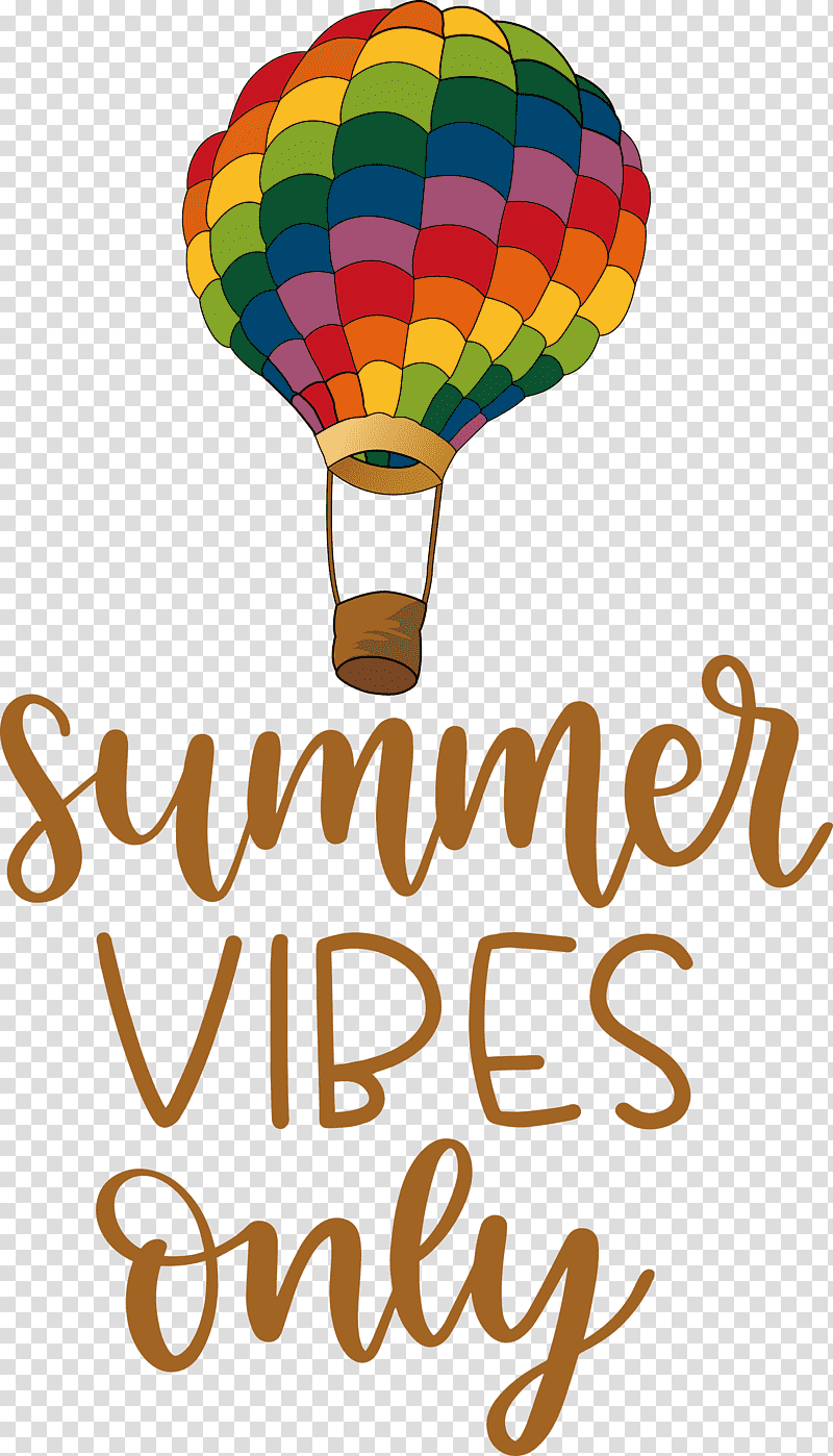 Summer Vibes Only Summer, Summer
, Balloon, Hotair Balloon, Line, Party Supplies, Meter transparent background PNG clipart