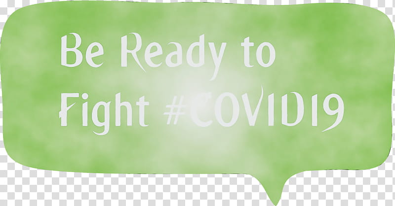 green text font banner, Fight COVID19, Coronavirus, Watercolor, Paint, Wet Ink transparent background PNG clipart