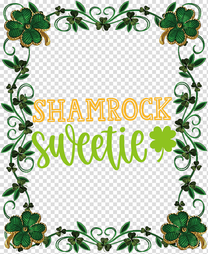 Shamrock Sweetie St Patricks Day Saint Patrick, Saint Patricks Day, Holiday, Frame, Leprechaun transparent background PNG clipart