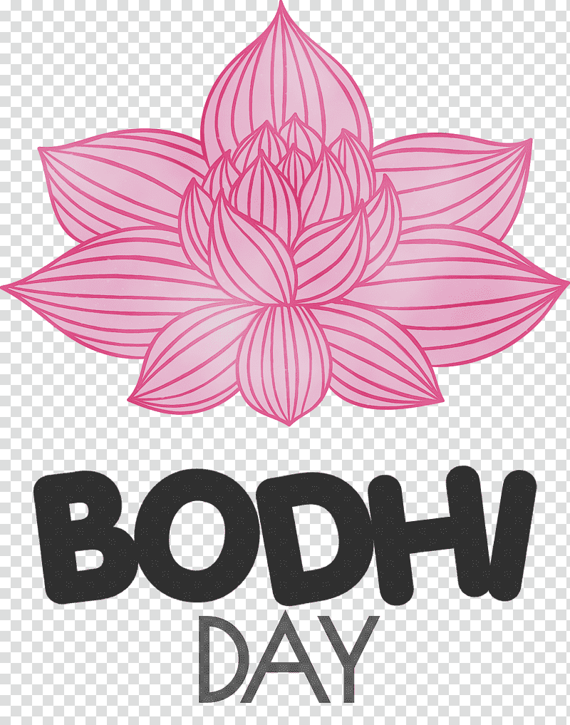 Floral design, Bodhi Day, Watercolor, Paint, Wet Ink, Leaf, Logo transparent background PNG clipart