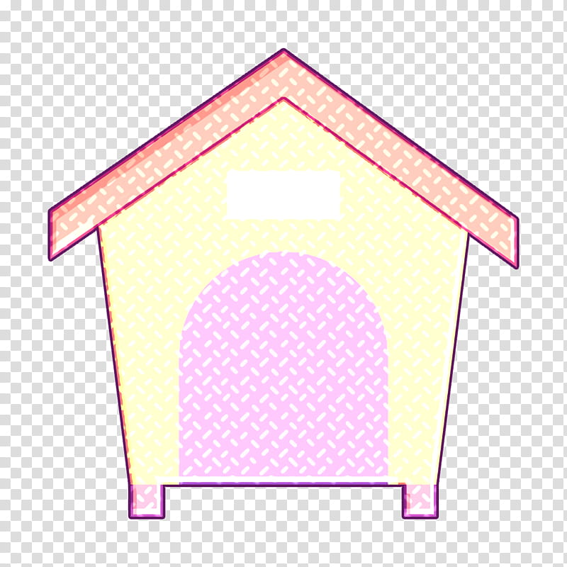 Home Decoration icon Dog icon Pet house icon, Angle, Line, Light, Pink M, Meter transparent background PNG clipart
