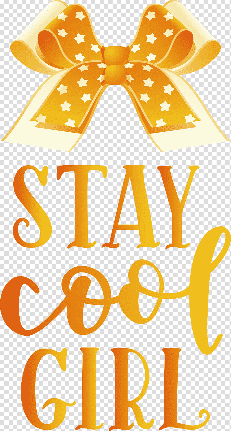 Stay Cool Girl Fashion Girl, Logo, Yellow, , Shoelace Knot, Line, Precalculus transparent background PNG clipart