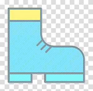 Hunting icon Boot icon Shoe icon, Aqua, Blue, Turquoise, Teal, Line transparent background PNG clipart thumbnail