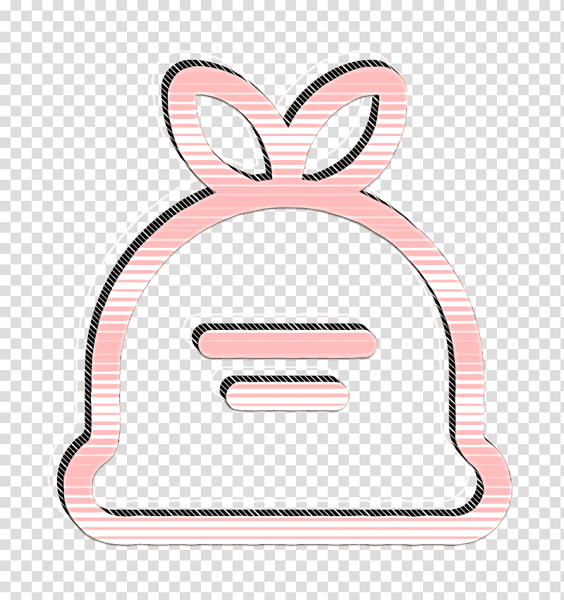 Cleaning icon Trash icon, Easter Bunny, Cartoon, Headgear, Text transparent background PNG clipart