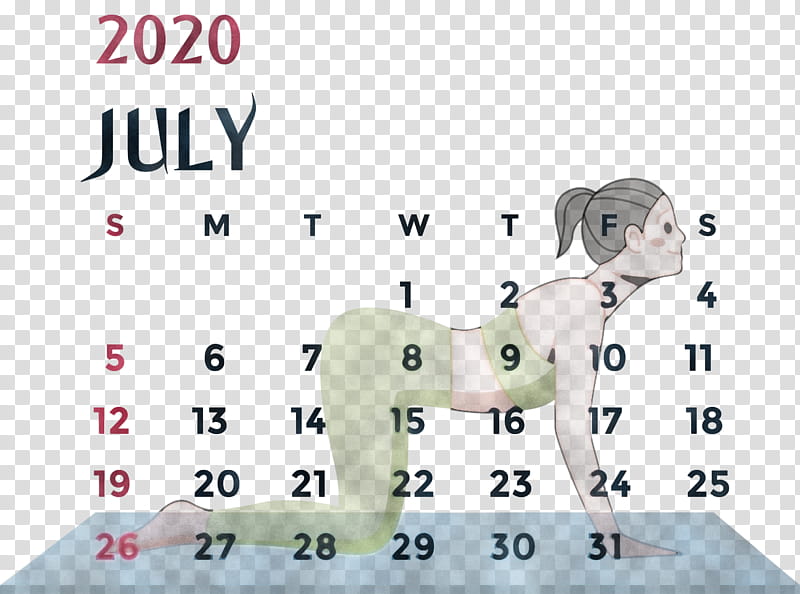 July 2020 Printable Calendar July 2020 Calendar 2020 Calendar, Horse, Dog, Meter, Line, Furniture, Point, Angle transparent background PNG clipart