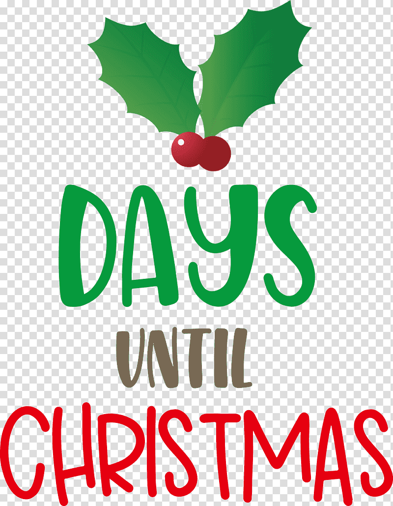 Days Until Christmas Christmas Xmas, Christmas , Logo, Leaf, Meter, Mtree, Line transparent background PNG clipart