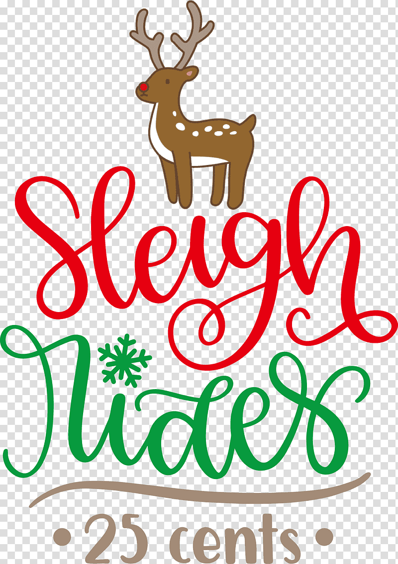 Sleigh Rides Deer reindeer, Christmas , Christmas Tree, Christmas Day, Christmas Ornament, Logo, Christmas Ornament M transparent background PNG clipart