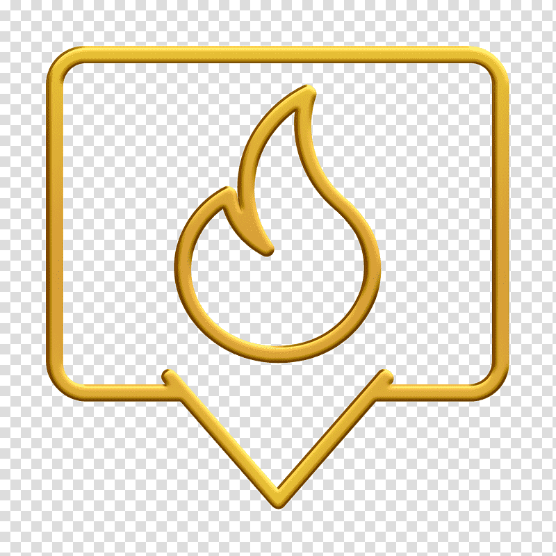 Trending icon Chat icon Social marketing icon, Yellow, Line, Meter, Symbol, Jewellery, Human Body transparent background PNG clipart